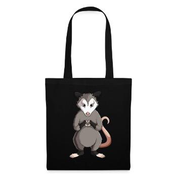 Opossum Enfants Filles Dames - Sac en tissu - noir - Devant