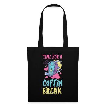 Time For A Coffin Break Vampire Gift - Tote Bag - black - Front