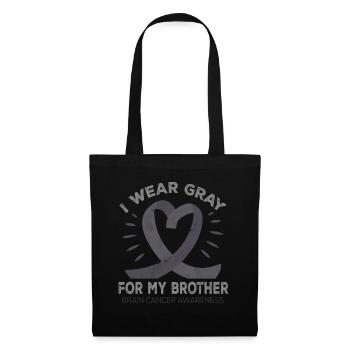Month May Gray Ribbon Brain Cancer Awareness - Tote Bag - black - Front