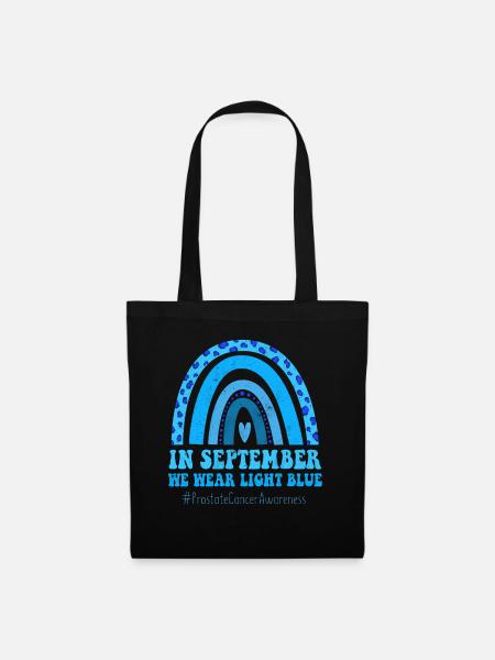 September Light Blue Prostate Cancer Awareness - Stoffbeutel - Schwarz