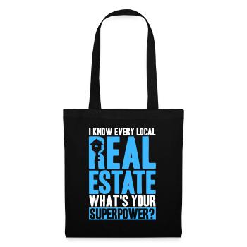Real estate Sell house Real estate sale Geschen - Tote Bag - black - Front