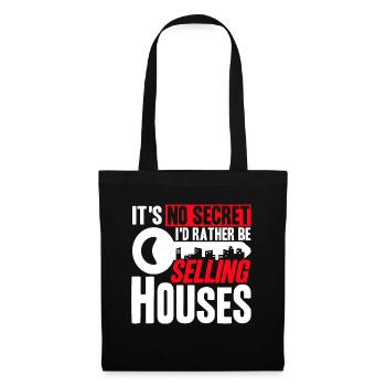 Real Estate Agent House Sell Real Estate Sale - Tote Bag - black - Front