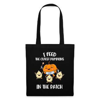 I Feed The Cutest Pumpkins Pumpkin Gift - Tote Bag - black - Front