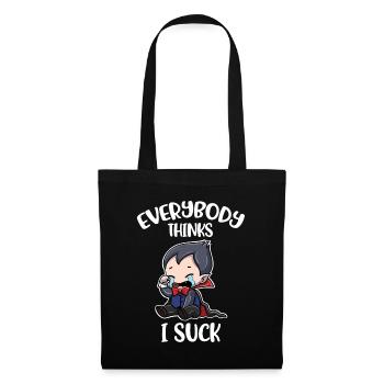 Everybody Thinks I Suck Vampire Gift - Tote Bag - black - Front