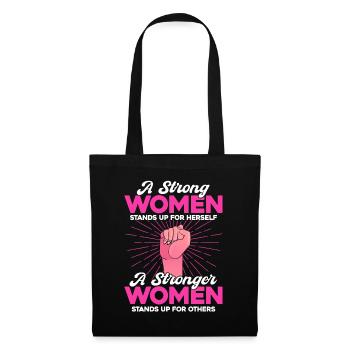 Égalité féministe des genres F - Sac en tissu - noir - Devant