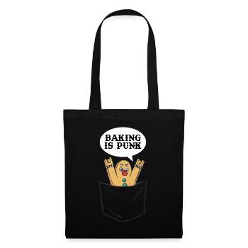 Baking Is Punk Baking Gift - Tote Bag - black - Front