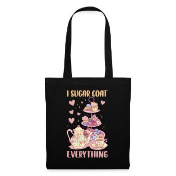 I Sugar Coat Everything Baking Gift - Tote Bag - black - Front