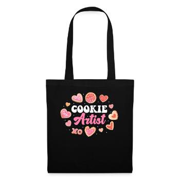 Cookie Artist Cookie Gift - Sac en tissu - noir - Devant