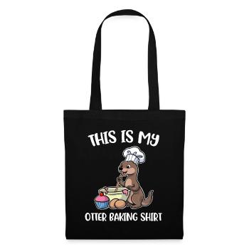 Otter Baking Baking Gift - Tote Bag - black - Front