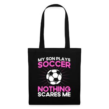 Mutter Sportfan Fußball Geschenk - Stoffbeutel - Schwarz - Vorne