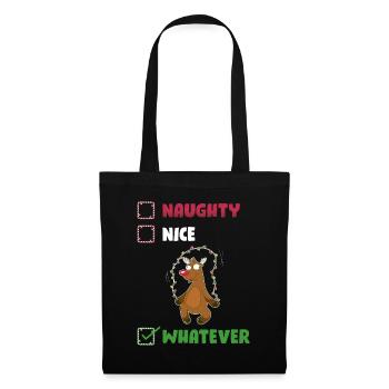 Naughty Nice Whatever Naughty or Cute Gift - Tote Bag - black - Front