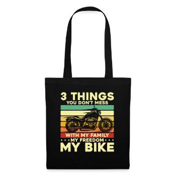Chopper Motorcycle Biker Motorcycle Gift - Tote Bag - black - Front