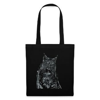 Luchs - Stoffbeutel - Schwarz - Vorne