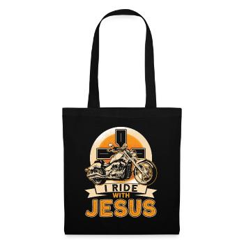 Motorcyclist Chopper Faith Gift - Tote Bag - black - Front