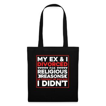 Ex-partenaire Dissolution du mariage Divorce Cadeau - Sac en tissu - noir - Devant