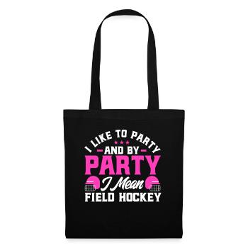 Mannschaftssport Feldhockey Feldhockey Spiel Gesch - Stoffbeutel - Schwarz - Vorne