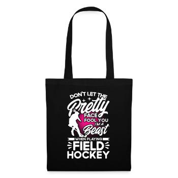 Field hockey game indoor field hockey team sports - Tote Bag - black - Front