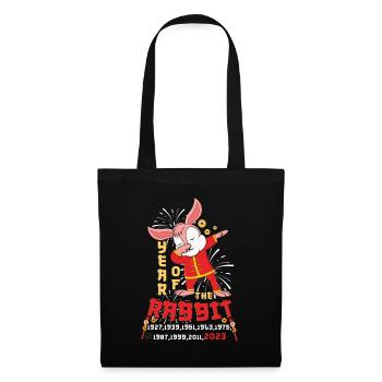 Dab Dabbing Rabbit Nouvel An chinois 2023 - Sac en tissu - noir - Devant