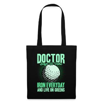 Play Golf Golfers Golf Course Gift - Tote Bag - black - Front