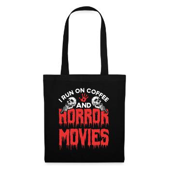 Horrorfilm Horrorfilm Slasher Film Geschenk - Stoffbeutel - Schwarz - Vorne