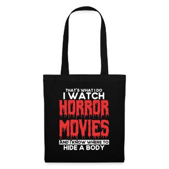 Horror Movie Slasher Movie Creepy Movies Gift - Tote Bag - black - Front
