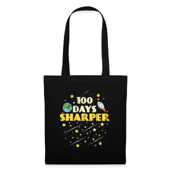 Étudiant 100e jour Sharper Ship 100 jours d’école - Sac en tissu - noir - Devant
