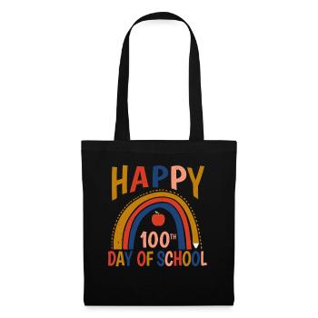 Rainbow Student 100th Day Happy 100 Days Of School - Tote Bag - black - Front