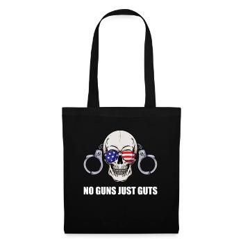 No Guns Just Guts Corrections Prison Gift - Tote Bag - black - Front