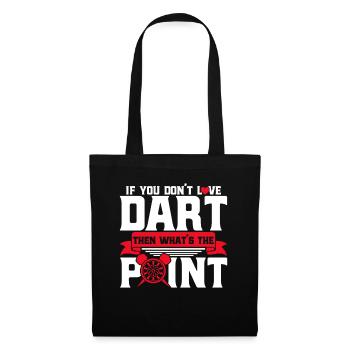 Dart Hobby Dartboard Dart Throw Gift - Tote Bag - black - Front