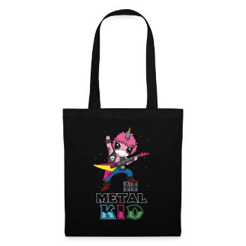 Rocker Licorne Guitare Métal Kid Musique Heavy Rock - Sac en tissu - noir - Devant