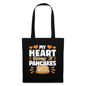 Fluffy Flat Cake Pancake Lovers Pan Pank - Sac en tissu - noir - Devant