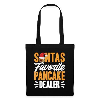 Petit déjeuner Pancakes Fluffy Flat Cake Pank - Sac en tissu - noir - Devant