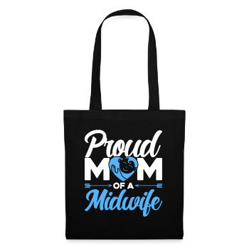 Sage-femme LD Travail Obstétricien Cadeau - Sac en tissu - noir - Devant