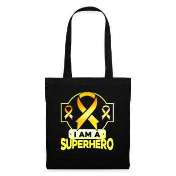 Cancer infantile Soutien au cancer chez les enfants - Sac en tissu - noir - Devant
