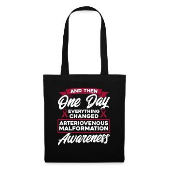 Malformation artérioveineuse de soutien artériove - Sac en tissu - noir - Devant