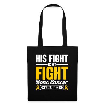 Sensibilisation au cancer des os Soutien au cancer des os - Sac en tissu - noir - Devant