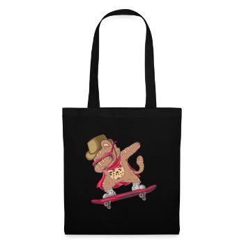 Skateboard Ocelot - Sac en tissu - noir - Devant