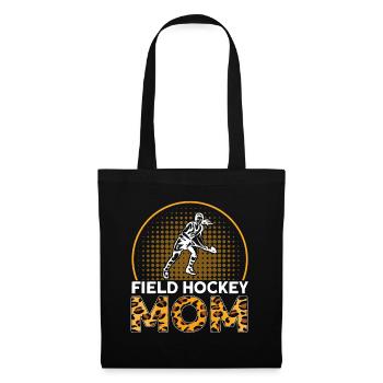 Cadeau de hockey sur gazon Maman Hockey sur gazon - Sac en tissu - noir - Devant