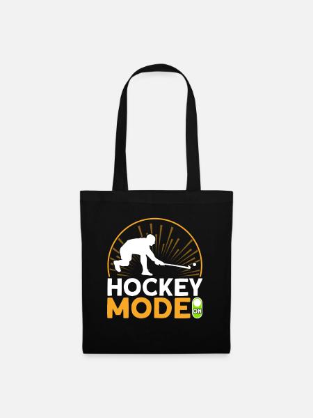 Hockey-Modus an Feldhockey Geschenk - Stoffbeutel - Schwarz