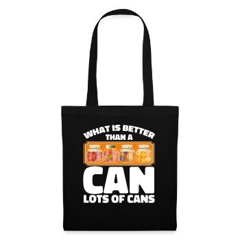 Quoi de mieux qu’un cadeau de mise en conserve - Sac en tissu - noir - Devant