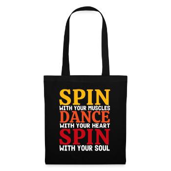 Danse avec votre cœur Flag Guard Cadeau - Sac en tissu - noir - Devant