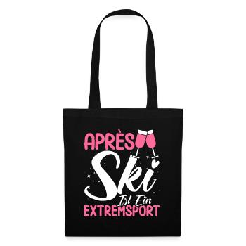 Apres Ski Après Ski Ist Ein Extremsport Geschenk - Stoffbeutel - Schwarz - Vorne