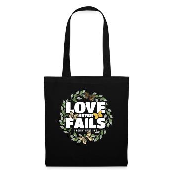 Christian Bible Verse Religious Gift - Tote Bag - black - Front