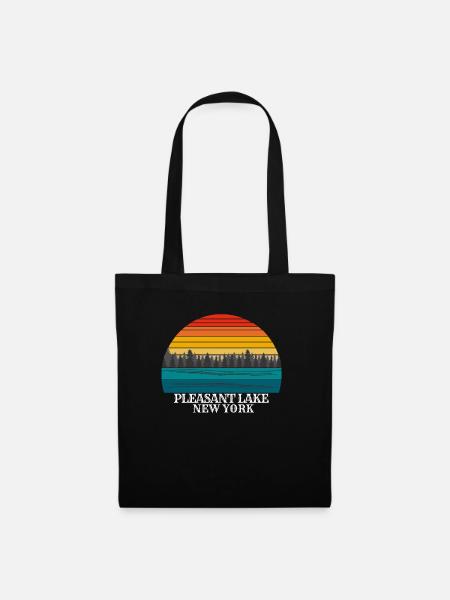 Pleasant Lake New York - Sac en tissu - noir