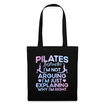 Le Pilates explique pourquoi j’ai raison cadeau - Sac en tissu - noir - Devant