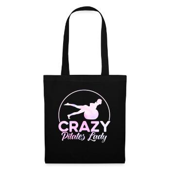 Pilates Crazy Pilates Lady Cadeau - Sac en tissu - noir - Devant