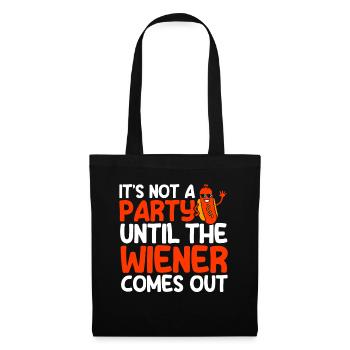 It's not a party until the hot dog gift - Tote Bag - black - Front
