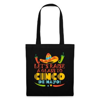 Cinco De Mayo Party Viva Mexico Cinco De Mayo Lehr - Stoffbeutel - Schwarz - Vorne