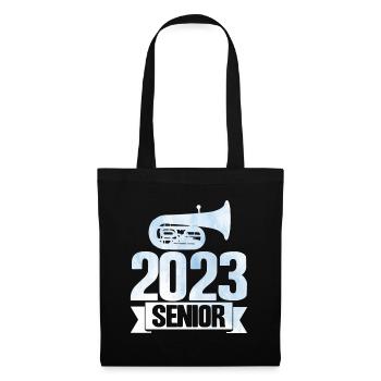 Tuba 2023 Senior Geschenk - Stoffbeutel - Schwarz - Vorne