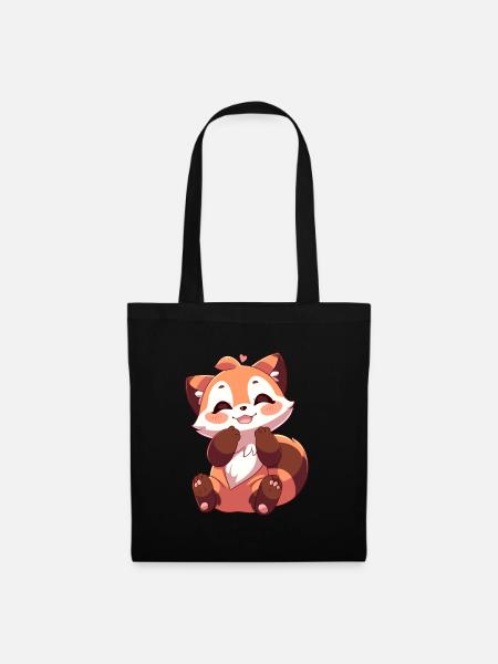 Roter Panda - Stoffbeutel - Schwarz